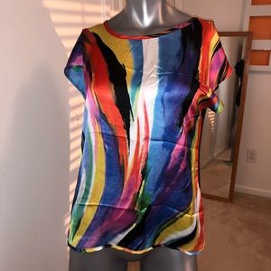 Cha Cha Vente🌈 colorful top EUC